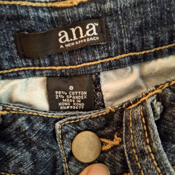 a.n.a Women's Dark Blue Denim Shorts - Picture 4 of 7